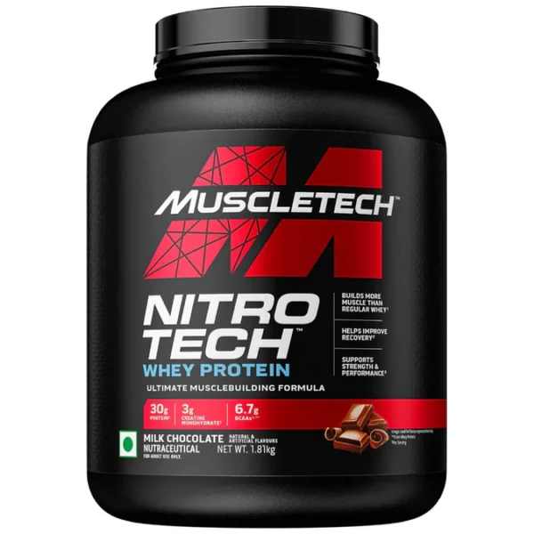 MuscleTech NitroTech Performance Series Whey Protein - 4 Lbs (1.81Kg) - Image 4